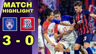 JDT VS SHANGHAI SHENHUA  ASIA CHAMPIONS LEAGUE ELITE 2024  RESULTS JDT VS SHANGHAI SHENHUA [upl. by Hathcock]