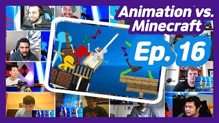 Note Block Battle  Animation vs Minecraft Shorts Ep 16 REACTION MASHUP [upl. by Lyret937]