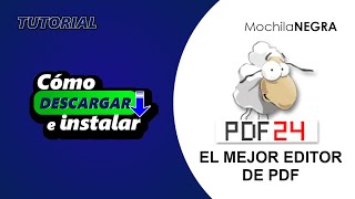 El mejor editor de PDF gratuito  Cómo descargar e instalar pdf24 [upl. by Zetnauq]