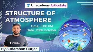 UPSC CSE 202021  Physical Geography by Sudarshan Gurjar  Structure of Atmosphere [upl. by Aynik]