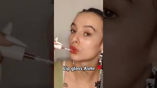 Lip gloss application mouth sounds 💗 asmr relax lipglossasmr mouthsounds [upl. by Irot]