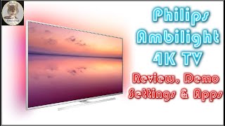 Philips Ambilight Review Demo Settings amp Apps [upl. by Bubb]