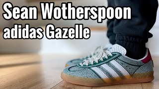 adidas Gazelle Indoor x Sean Wotherspoon “Green Hemp” Review amp On Feet [upl. by Nodroj]