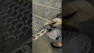 Conveyor line chain plate buckle assembly process [upl. by Elayor]