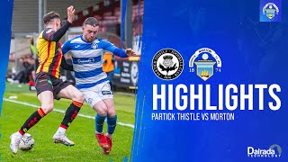 Partick Thistle vs Greenock Morton  cinch Championship  Match Highlights [upl. by Rubma748]