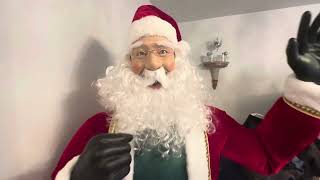 NEW FOR 2023 SVI Lowes Life Size Animated Singing Santa Claus Christmas Decor ALL PHRASES 🎅☃️🎄 [upl. by Bradford542]