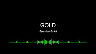 Gold  Spandau Ballet Karaoke Version [upl. by Rexfourd]