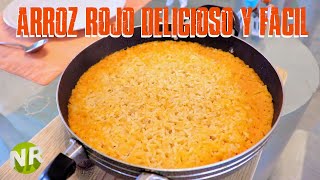 Como Hacer Arroz Rojo Perfecto Facil y Rapido Arroz Basico Noecillo Que Hacer de Comer Hoy [upl. by Sukramal]