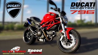 Testando Ducati Monster 796 2013  grsracing  Análise Completa  Speed Channel [upl. by Dorison]