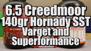 65 Creedmoor  140gr Hornady SST with Varget and Superformance [upl. by Euqirrne]