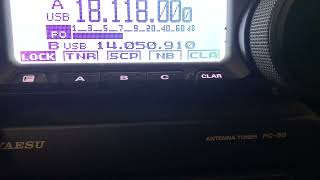 TM00B QSOs with radioamateurs G8XDDP EA1FMF From England Spain on 18 mhz  17 meter SSB [upl. by Newbold]