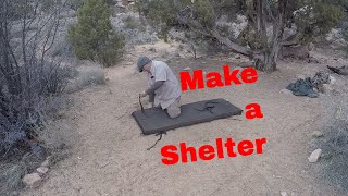 Integrating a Foam Pad and our Storm Shield  Making a Shelter [upl. by Salvadore]