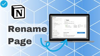 How To Rename Page On Notion [upl. by Ainyt]