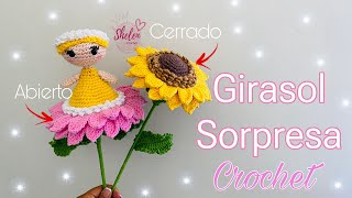 Girasol Sorpresa🎉 🌻👧🏻CROCHET🧶❤️ [upl. by Yuille]