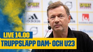 Dam och U23landslagets truppsläpp för årets sista matcher [upl. by Ardnait574]