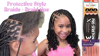 Kid Friendly Knotless Braids  Protective Style braids [upl. by Addiego806]