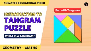 What is a Tangram  Introduction to Tangrams Puzzle  Fun with Tangrams  Part 14  TicTacLearn [upl. by Halvaard]