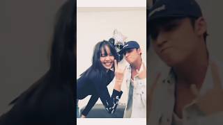 mingyu and la lisa  rockstar 97 liners kpop blackpink rap mingyu lisa shorts short [upl. by Auqined427]