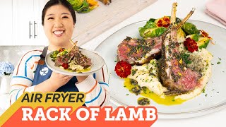 Air Fryer Rack of Lamb  Cooking with Cosori [upl. by Atinrehs]