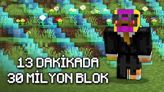 30 Milyon Blok Gitme Speedrun  Doğukan Adal Minecraft [upl. by Gabriele]