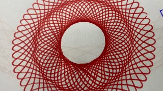 Spirograph ruler drawing ASMR Satisfying spirograph drawing [upl. by Serena]