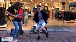 Dancers join Funk Street Performer  Popping  Borja Catanesi [upl. by Assyla912]