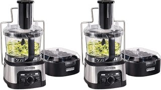 Hamilton Beach Professional Stack amp Snap Food Processor amp Veggie Spiralizer for Slicing  Stainless [upl. by Akanke]