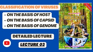 Classification of viruses on the basis of host Capsid and genome in Urdu Hindi detailed lecture 03 [upl. by Prudie]