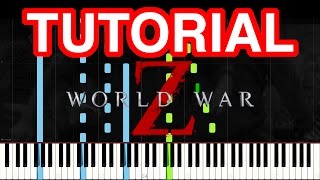 Muse  Isolated System World War Z Theme  Piano Tutorial Synthesia [upl. by Leahey]