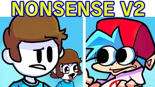 Friday Night Funkin VS Nonsense V2  Cutscenes  A Nonsensical Friday Night FNF Mod Funny Mod [upl. by Anuahsar795]