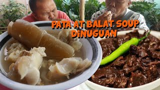 NAPAKASARAP NA PATA SOUP AT SHINING SHIMMERING DINUGUAN [upl. by Ahker]