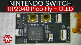 Nintendo Switch RP2040 PicoFly OLED Mod Chip Installation [upl. by Itin]