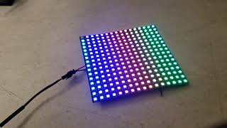 LED matrix test on ESP8266 with WLED [upl. by Grissel764]