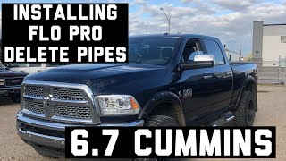 How to Installing FloPro DPF Delete Pipes on 2016 67 Cummins [upl. by Sitsuj793]