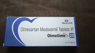 Olmetime 20 Tablet Review in Hindi  Olmesartan Medoxomil Tablets IP [upl. by Retla]