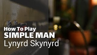 Simple Man By Lynyrd Skynyrd Guitar Solo Lesson [upl. by Erika]