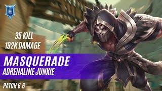 35 KILL 192K DAMAGE MASQUERADE KOGA PALADINS COMPETITIVE NEW PATCH 66 ADRENALINE JUNKIE [upl. by Aicul]