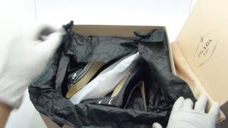 Prada Calzature Donna Black 385 TooManyShoes [upl. by Demakis]