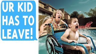 HOA Karen Shoves My Disabled Child Into the Pool Calls 911 and Accuses Him of Trespassing [upl. by Ahsinirt]