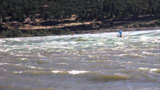 Windsurfers  Hood River in Huge Waves and 50  MPH winds [upl. by Nelac]