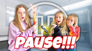 EPIC PAUSE CHALLENGE WITH THE COUCH SISTERS CRAZY REACTION [upl. by Llenrod]