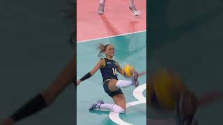 This volleyball save is INSANE 😲 Shorts [upl. by Aihsercal]