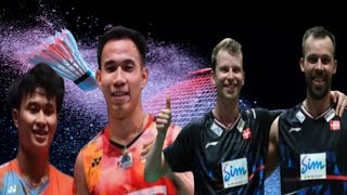 Badminton Mens Doubles KedrenPuavaranukroh THA vs AstrupRasmussen DEN  Arctic Open 2024SF [upl. by Flita]