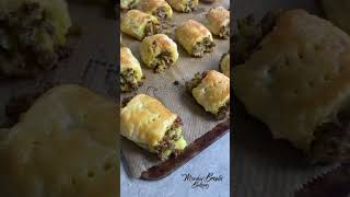 Easy mince sausage rolls  Old fashioned mince sausage rolls  Easy puff pastry recipe ideas [upl. by Ennoval]