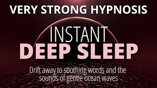 Deep Sleep Hypnosis Very Strong  Rapid Induction Into Sleep  Black Screen [upl. by Emoryt638]