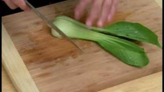 Cooking Tips  How to Chop Baby Bok Choy [upl. by Lebasi]