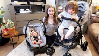 Unboxing My New Reborn Baby Stroller and Car Seat Travel System Combo [upl. by Hcirteid]