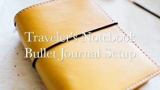 Bullet Journaling in a Travelers Notebook [upl. by Oremodlab]