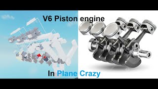 V6 hover piston engine Plane Crazy [upl. by Egdirdle181]