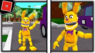 How to get quotELIZABETHS DELIVERYquot BADGE  PLUSH BONNIE MORPHSKIN in AFTONS FAMILY DINER  Roblox [upl. by Aihselef]